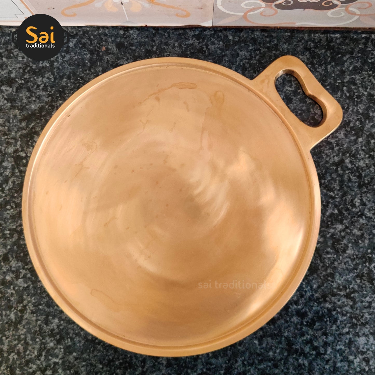 Bronze Dosa Tawa | Kansa - Vengalam Dosa Kal | Single Handle