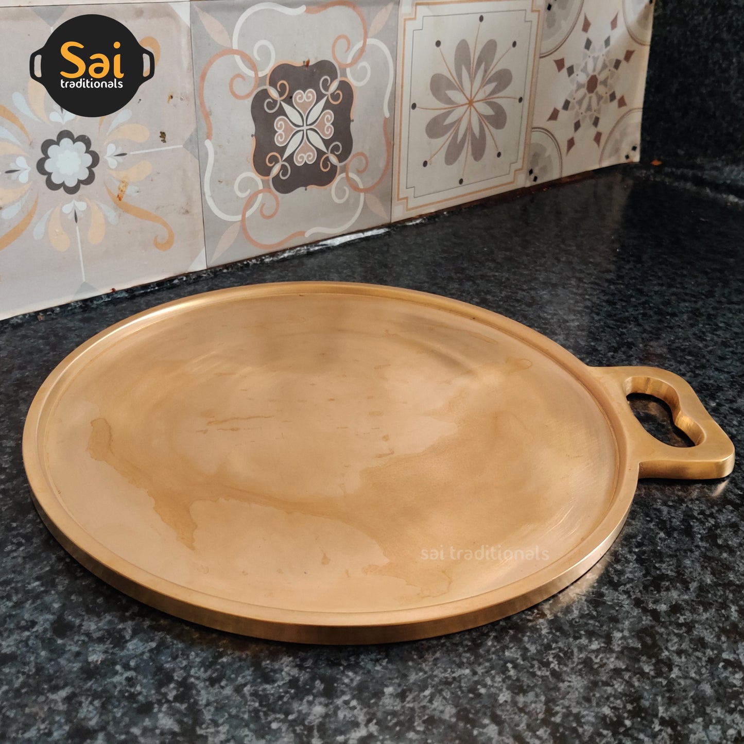 Bronze Dosa Tawa | Kansa - Vengalam Dosa Kal | Single Handle