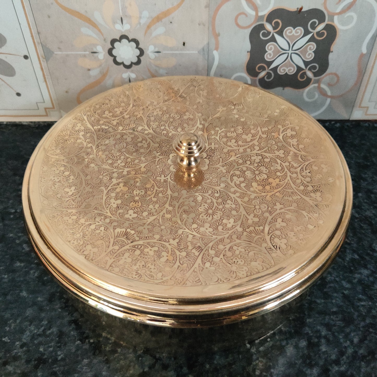 Brass Spice / Masala Box | Peetal - Pithalai Anjaraipetti