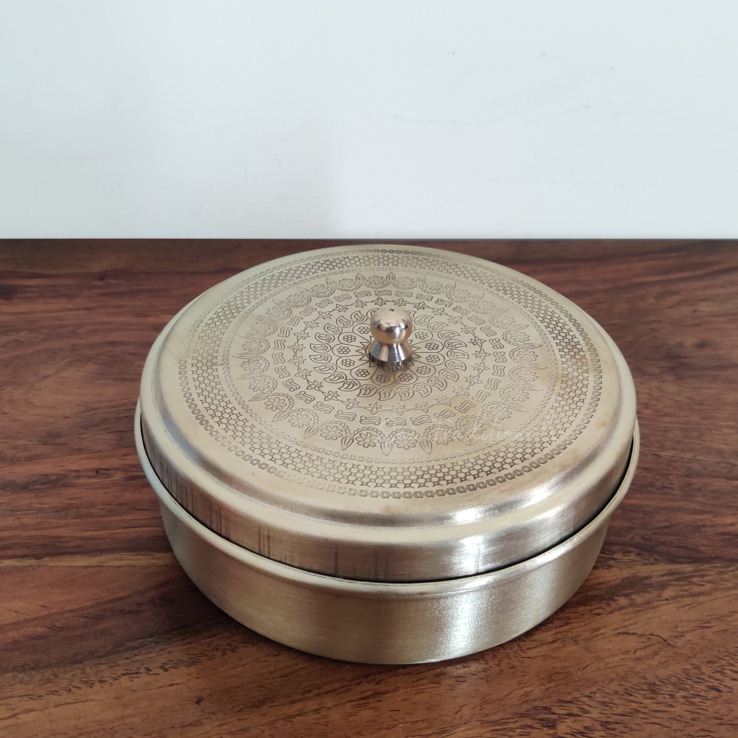 Brass Mini Spice / Masala Box | Peetal - Pithalai Small Anjaraipetti