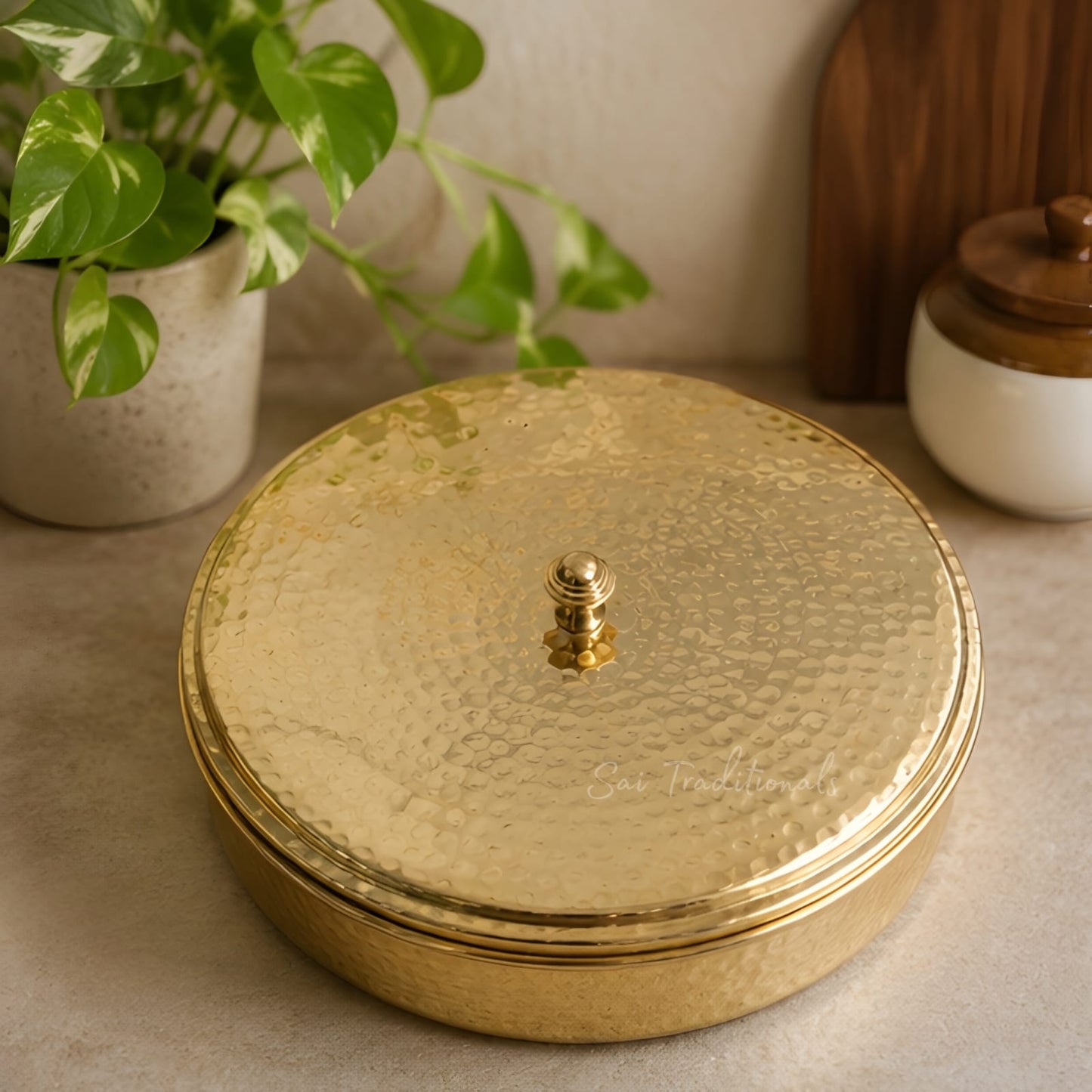 Brass Spice / Masala Box | Peetal - Pithalai Anjaraipetti