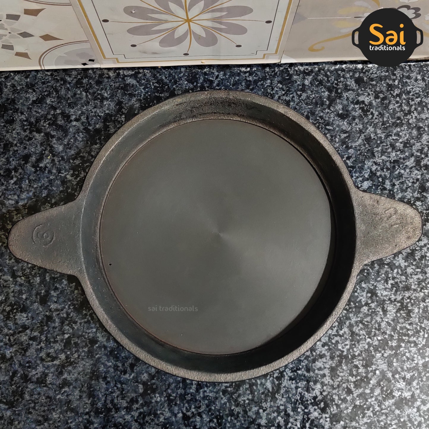 Cast Iron Fry Tawa | Sizzler Tawa | Pre-Seasoned