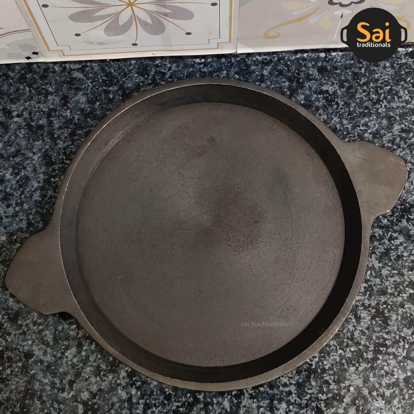 Cast Iron Fry Tawa | Sizzler Tawa | Pre-Seasoned