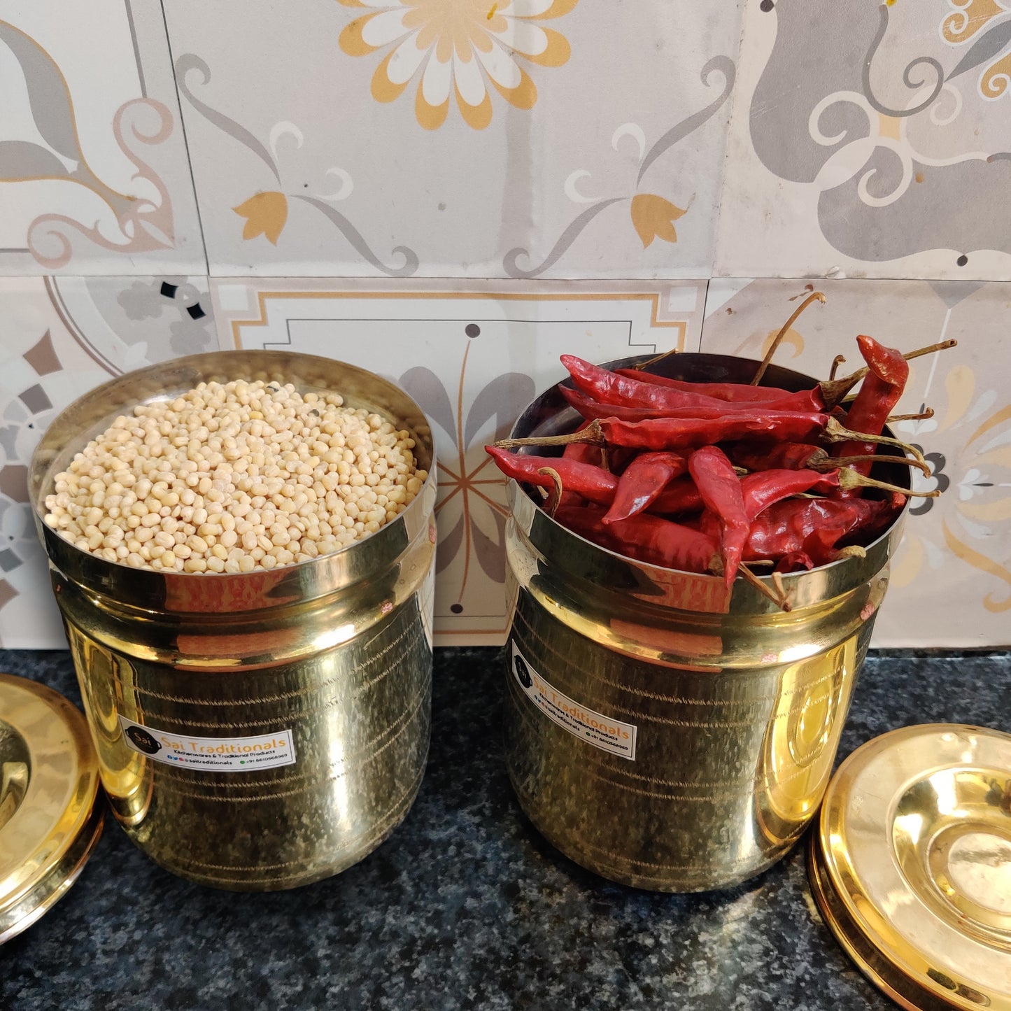 Brass Storage Container | Peetal Dabba | Pithalai Sambadam