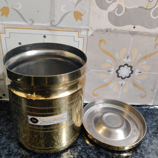 Brass Storage Container | Peetal Dabba | Pithalai Sambadam