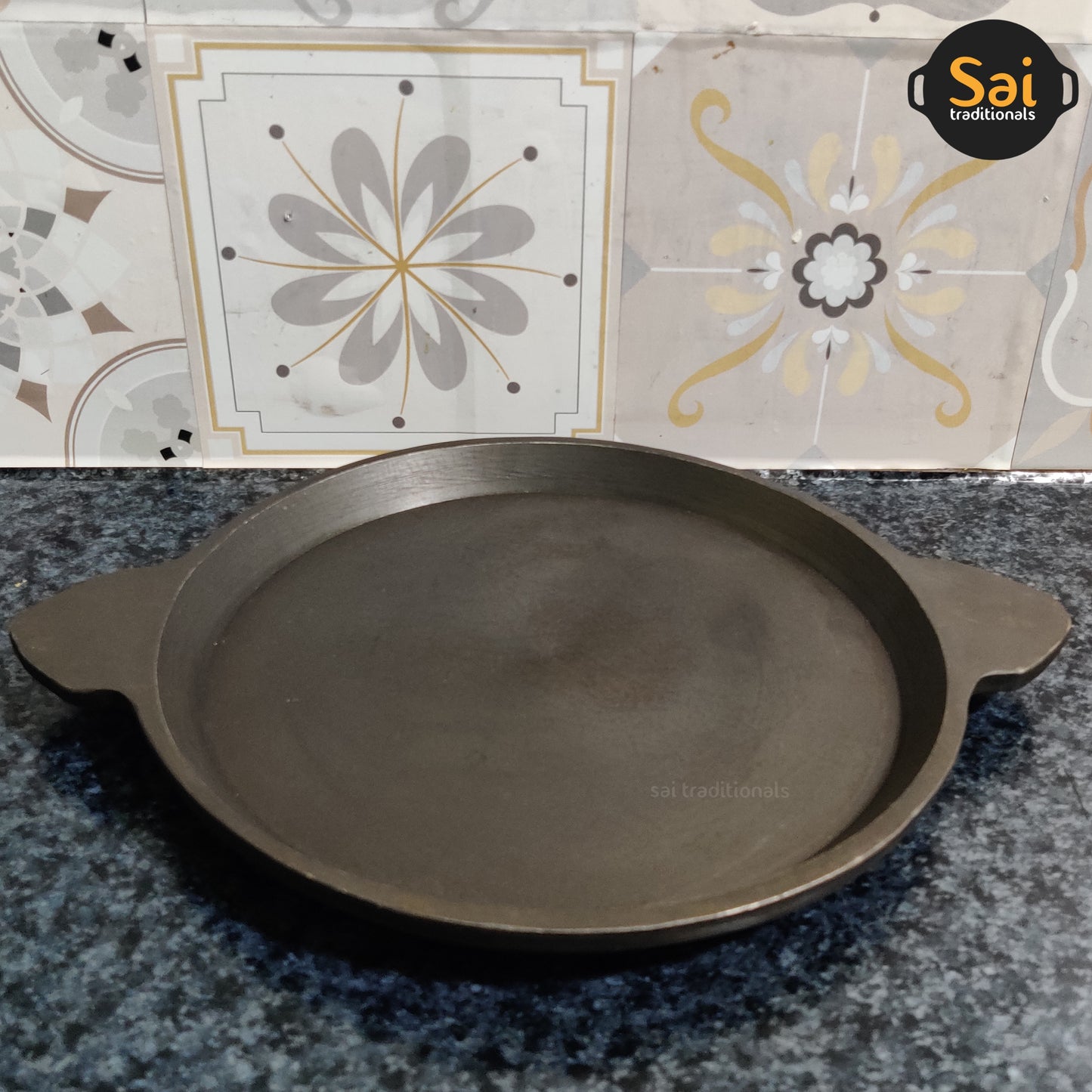 Cast Iron Fry Tawa | Sizzler Tawa | Pre-Seasoned