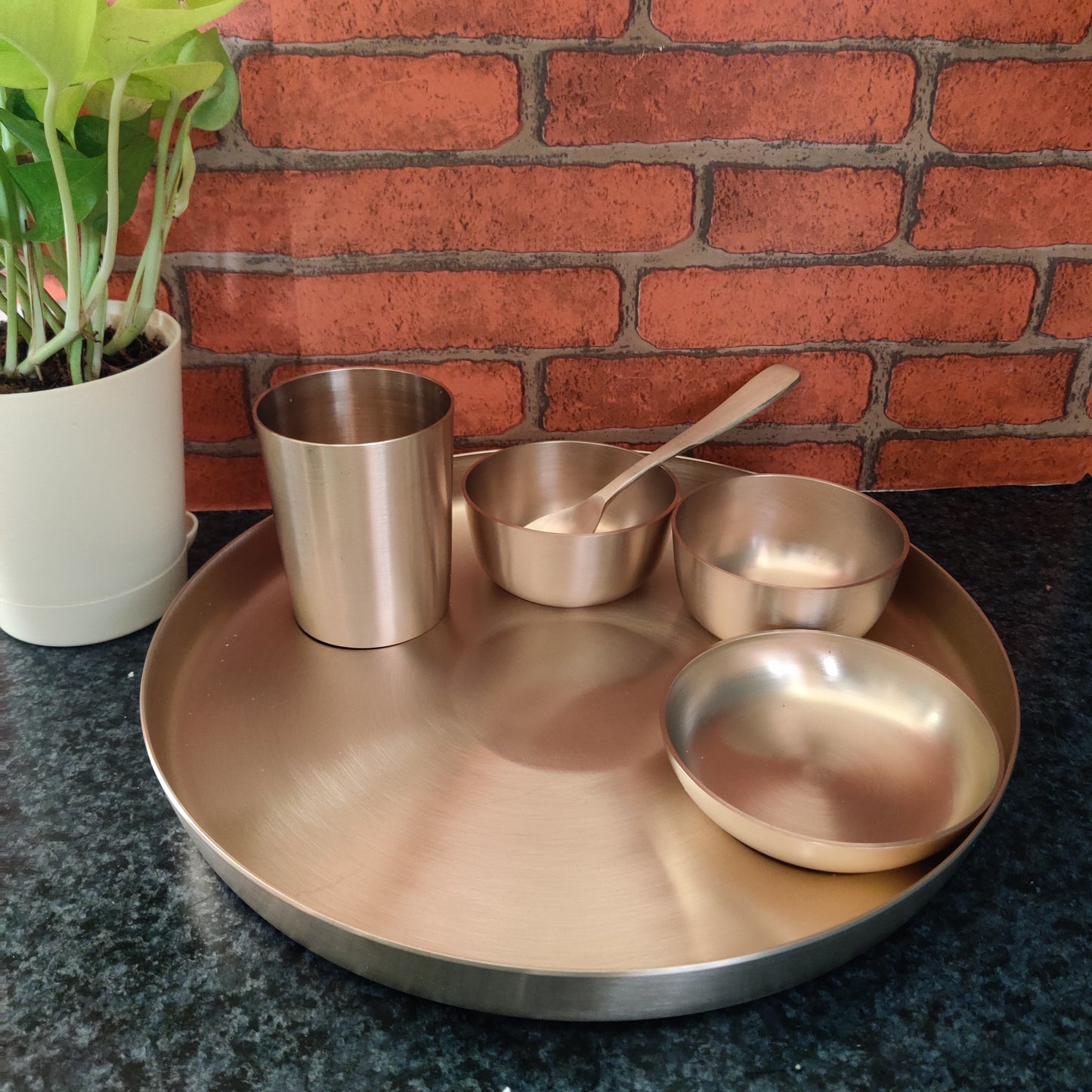Kansa Thali Set | Bronze Dining Set