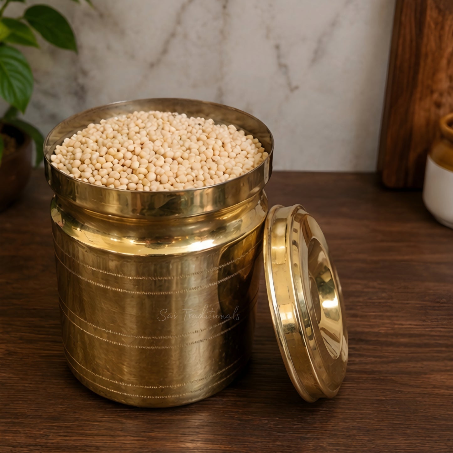 Brass Storage Container | Peetal Dabba | Pithalai Sambadam