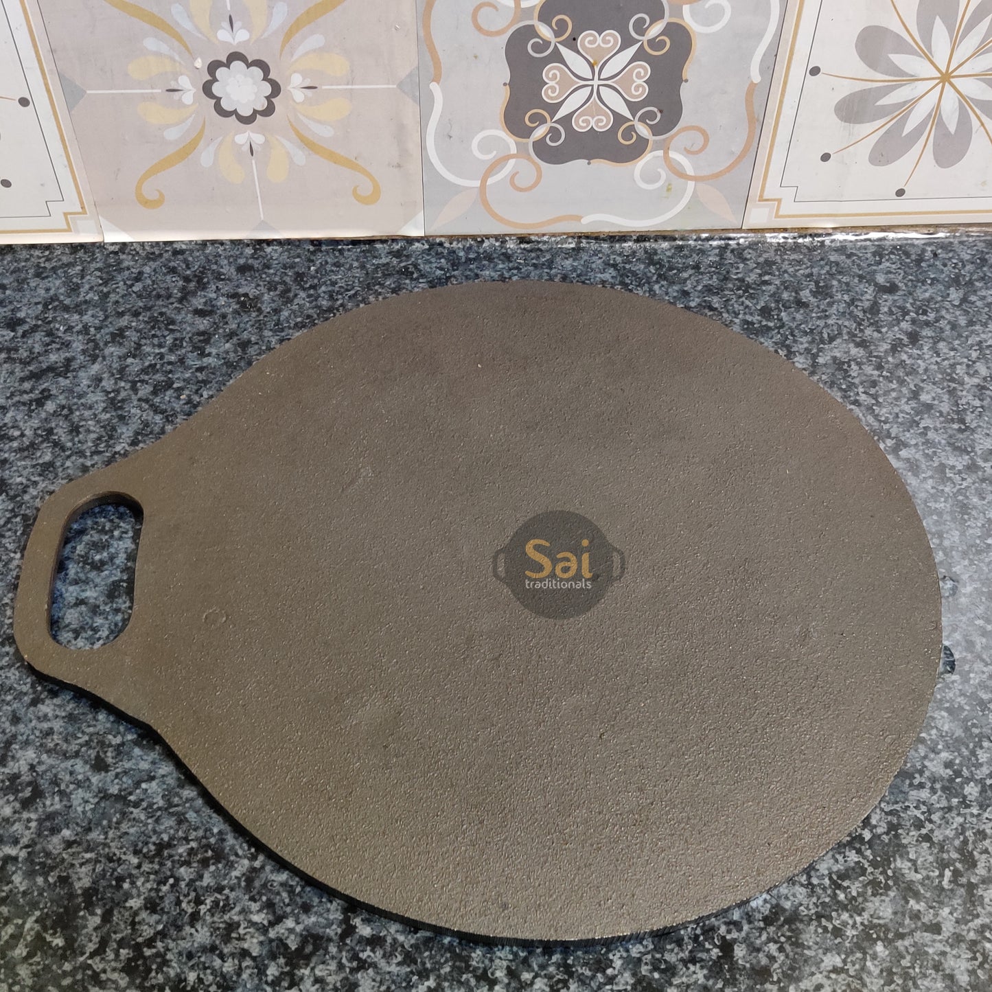 Cast Iron Dosa Tawa | Pre-Seasoned | Single Handle