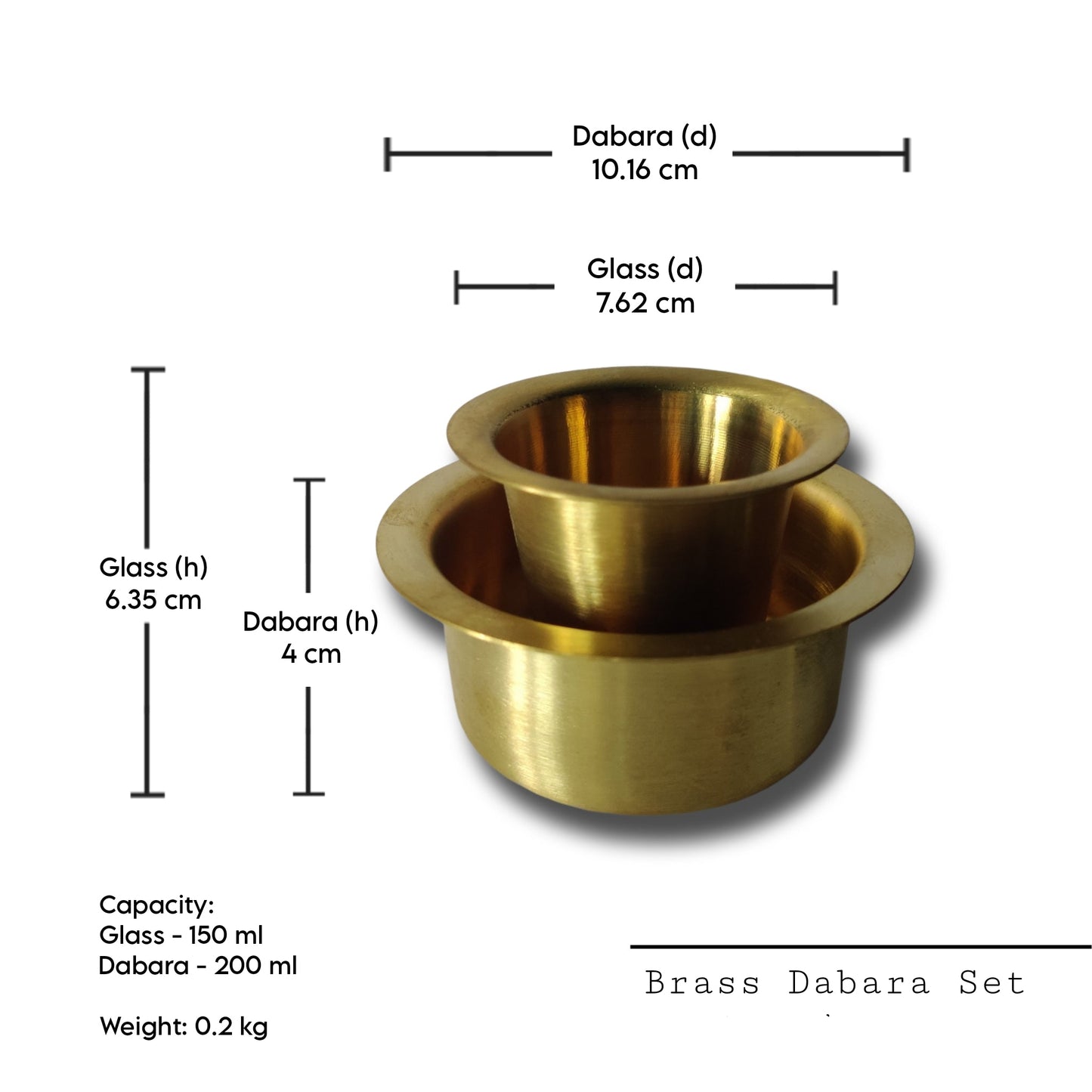 Brass Dabara Set | Peetal / Pithalai Davara Set
