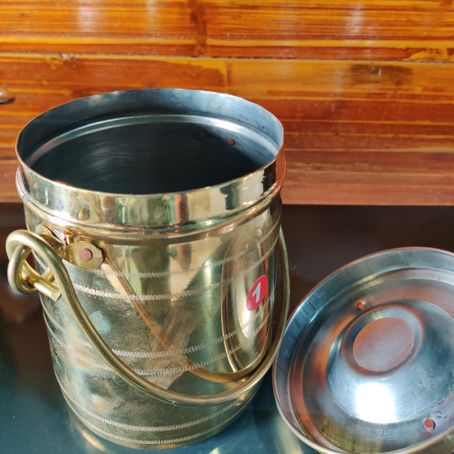 Brass Thookku Poosi | Peetal Storage Container | Pithalai Thookku Sambadam