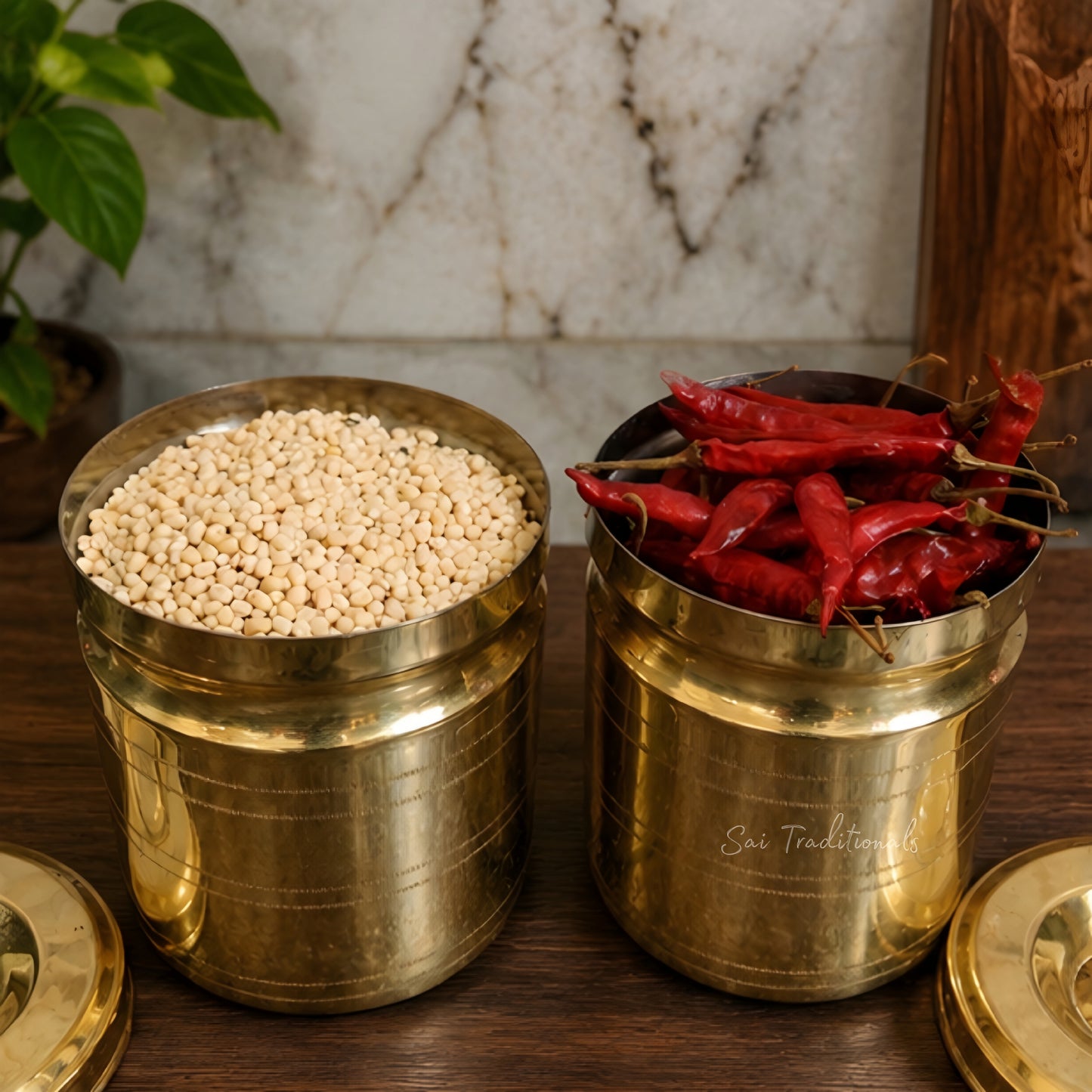 Brass Storage Container | Peetal Dabba | Pithalai Sambadam
