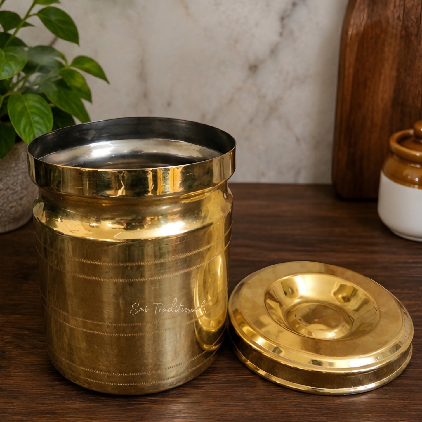 Brass Storage Container | Peetal Dabba | Pithalai Sambadam