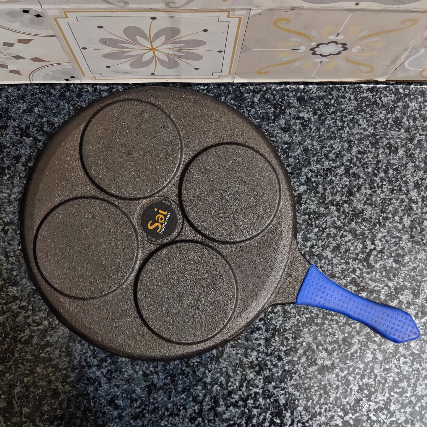 Cast Iron Mini Uthappam Tawa | Pre-Seasoned | Uthappam Pan