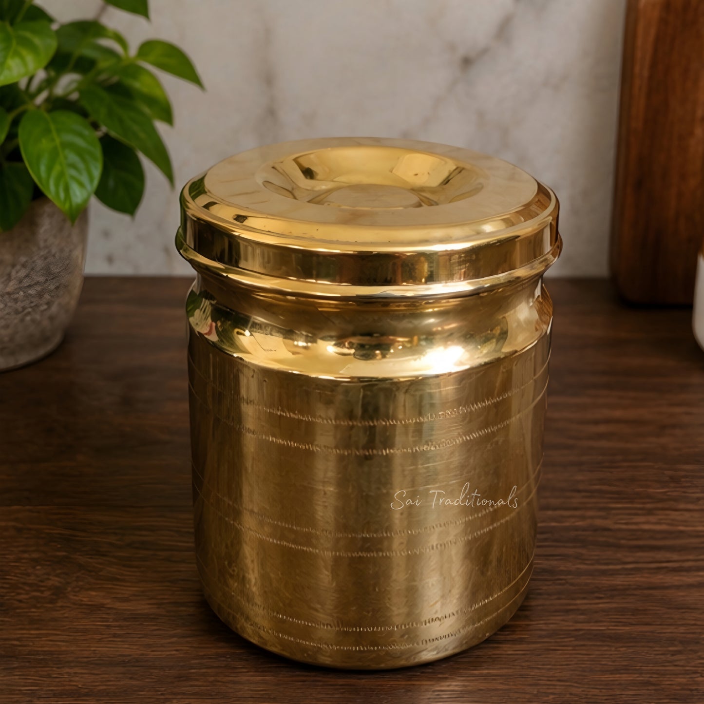 Brass Storage Container | Peetal Dabba | Pithalai Sambadam