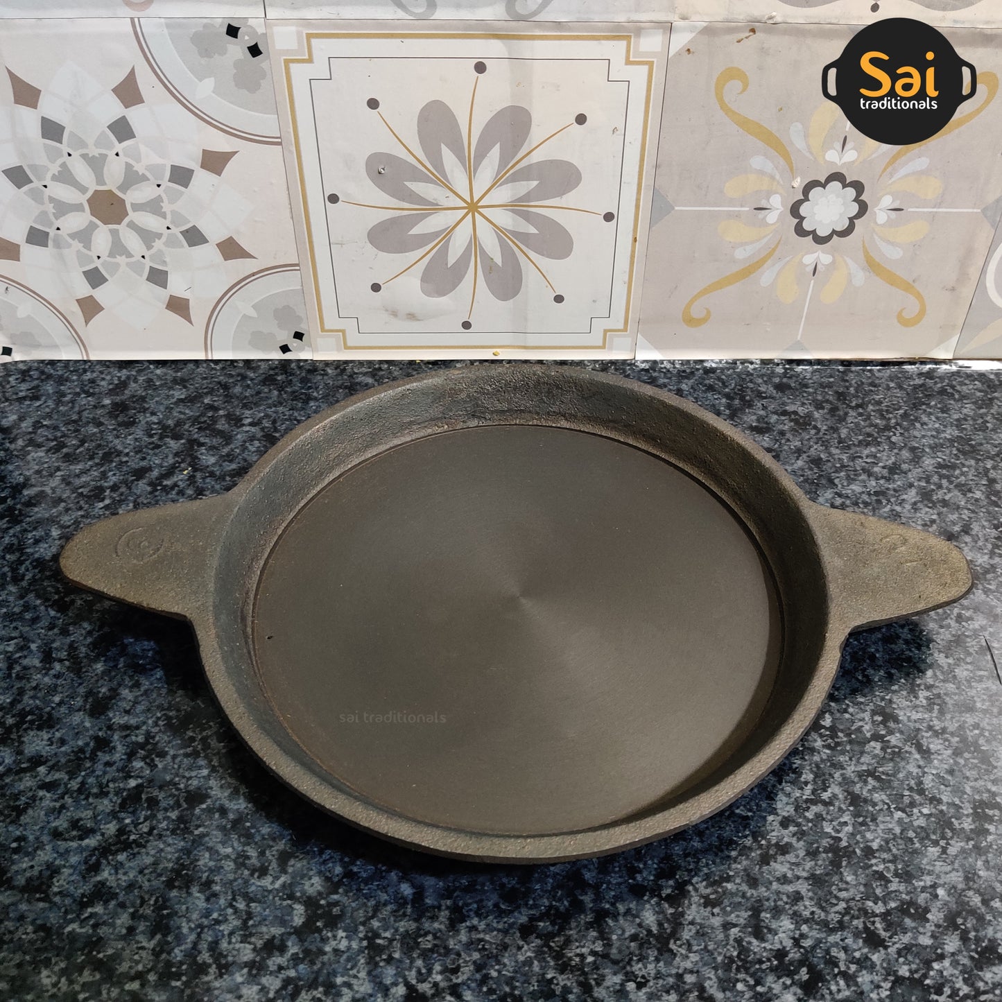 Cast Iron Fry Tawa | Sizzler Tawa | Pre-Seasoned