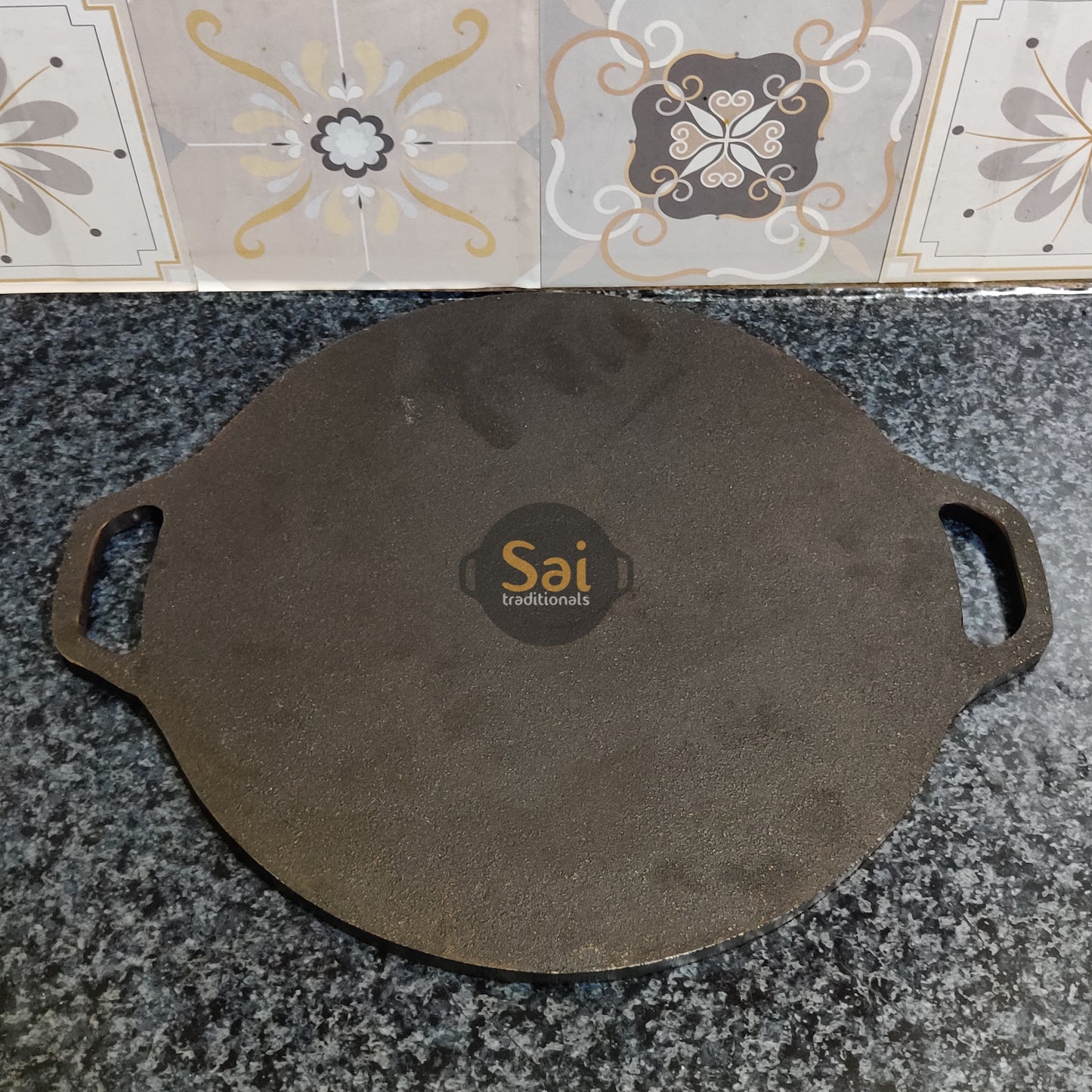 Cast Iron Dosa Tawa | Pre-Seasoned | Double Handle