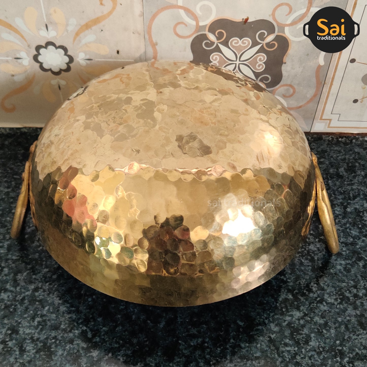 Brass Kadai | Hammered Finish | Tin Lining