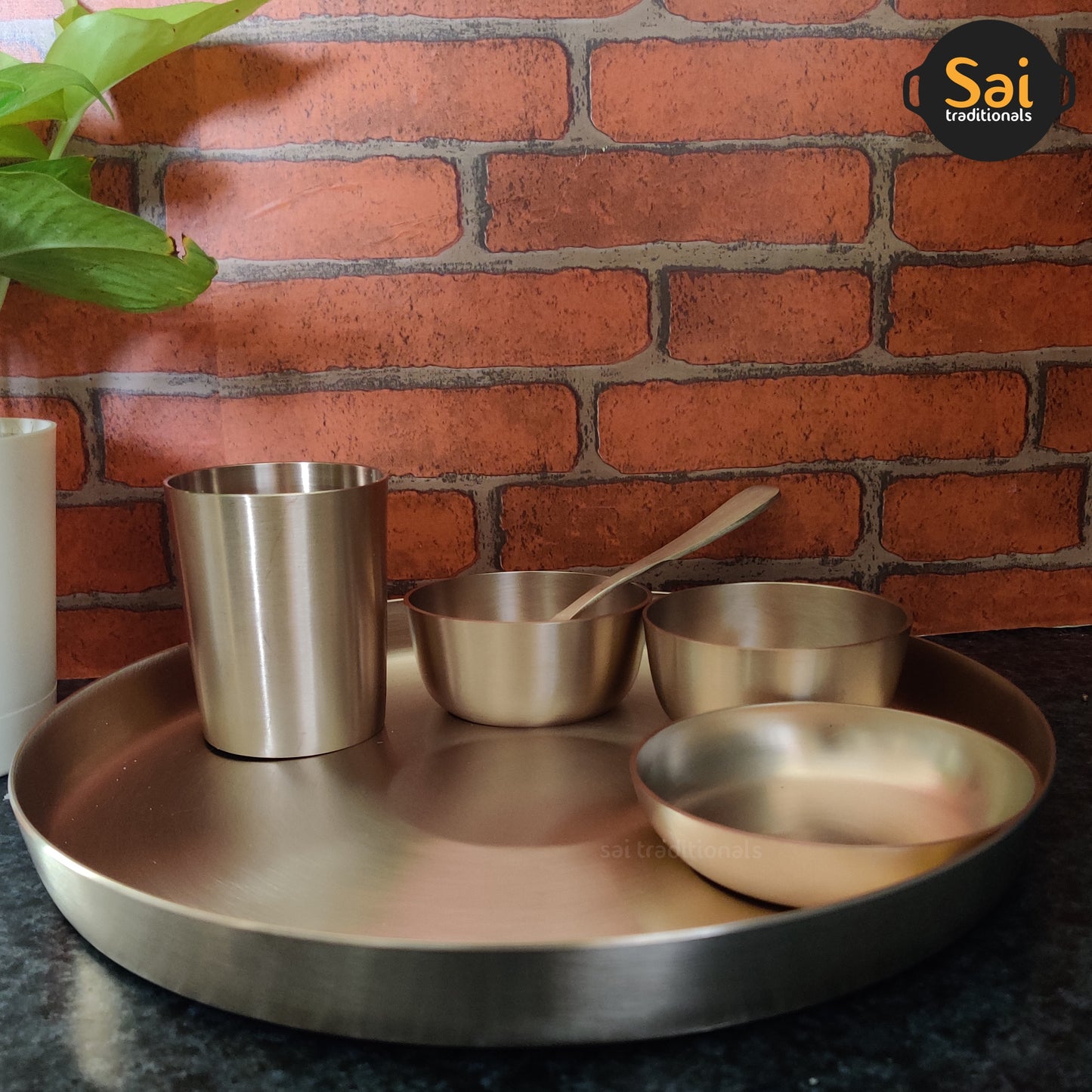 Kansa Thali Set | Bronze Dining Set